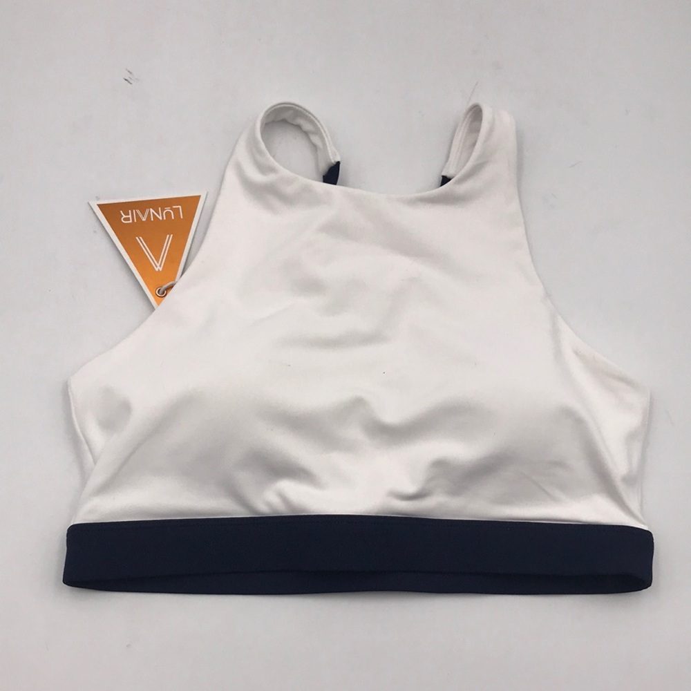 Lunair Australia White Workout Sports Bra Crop Top
